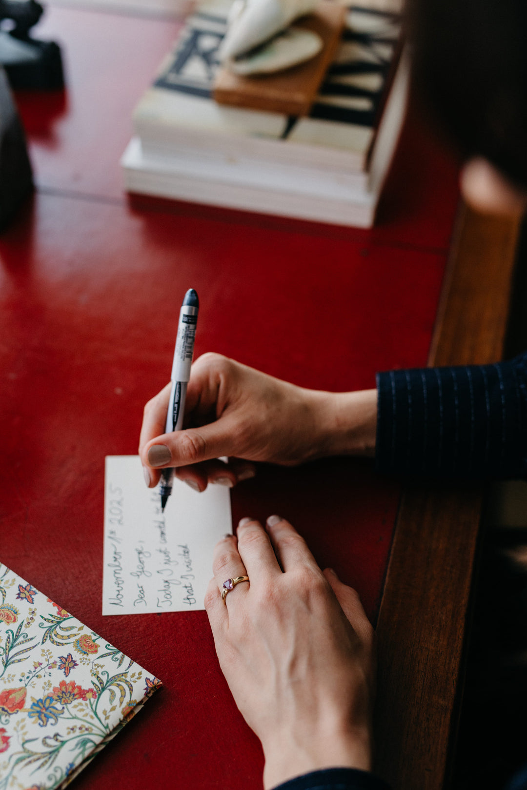 Mon Cœur 14 Karat Gelbgold Spinell Ring