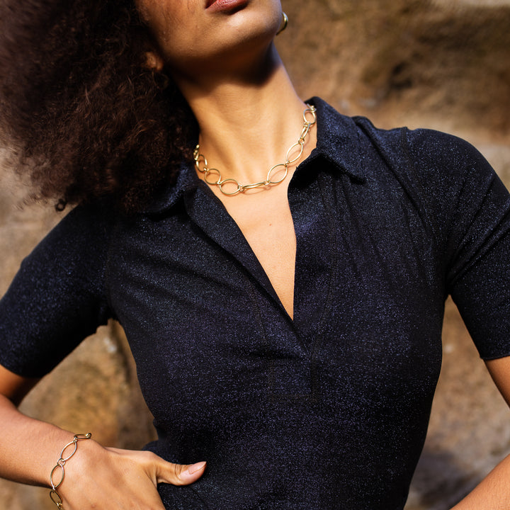 Bliss 14 Karat Gelbgold Armband