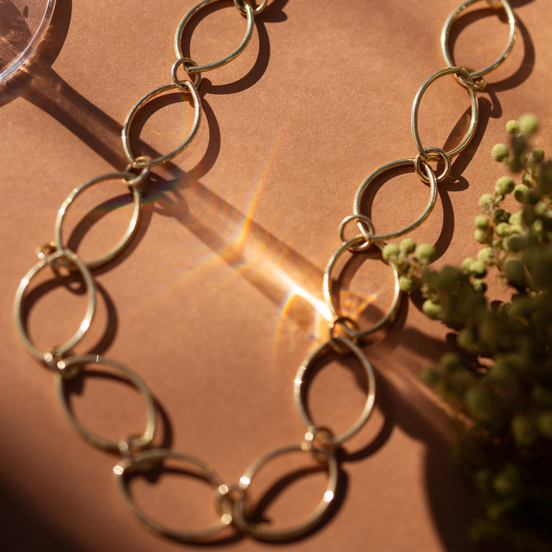 Bliss 14 Karat Gelbgold Kette Shining