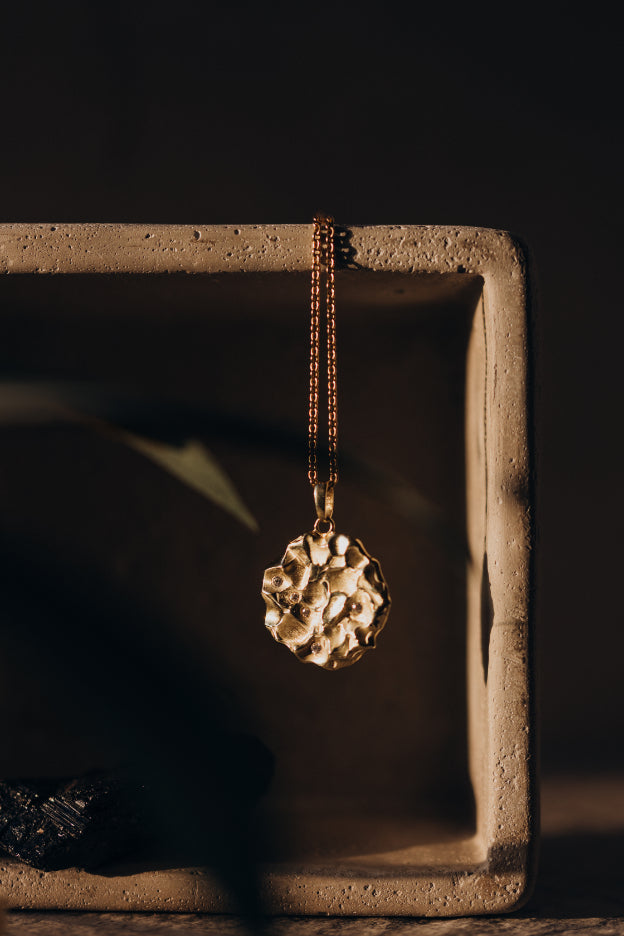Zodiac 14 Karat Gelbgold Anhänger