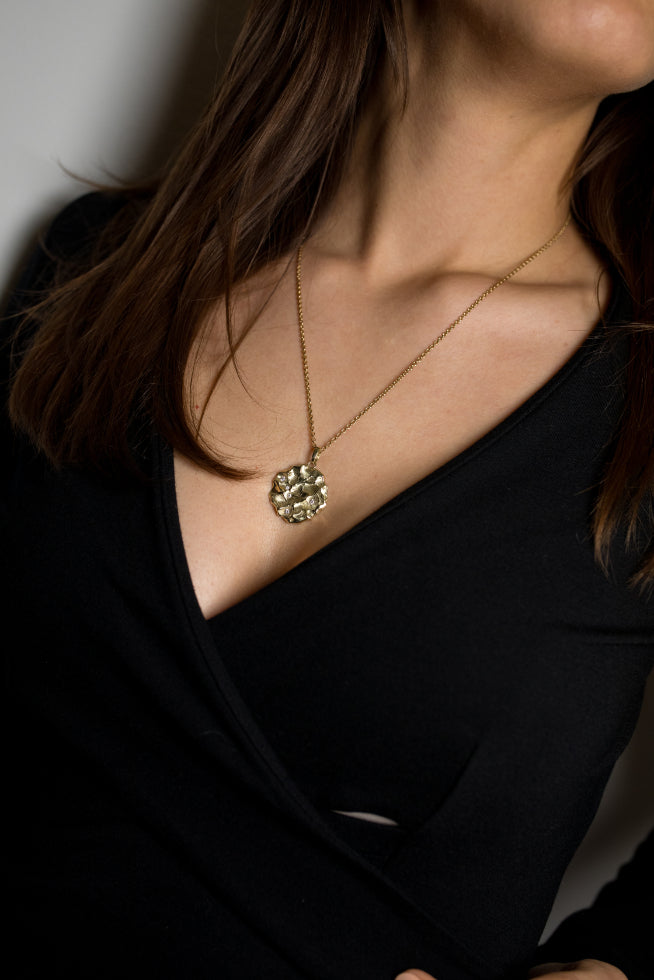 Zodiac 14 Karat Gelbgold Anhänger