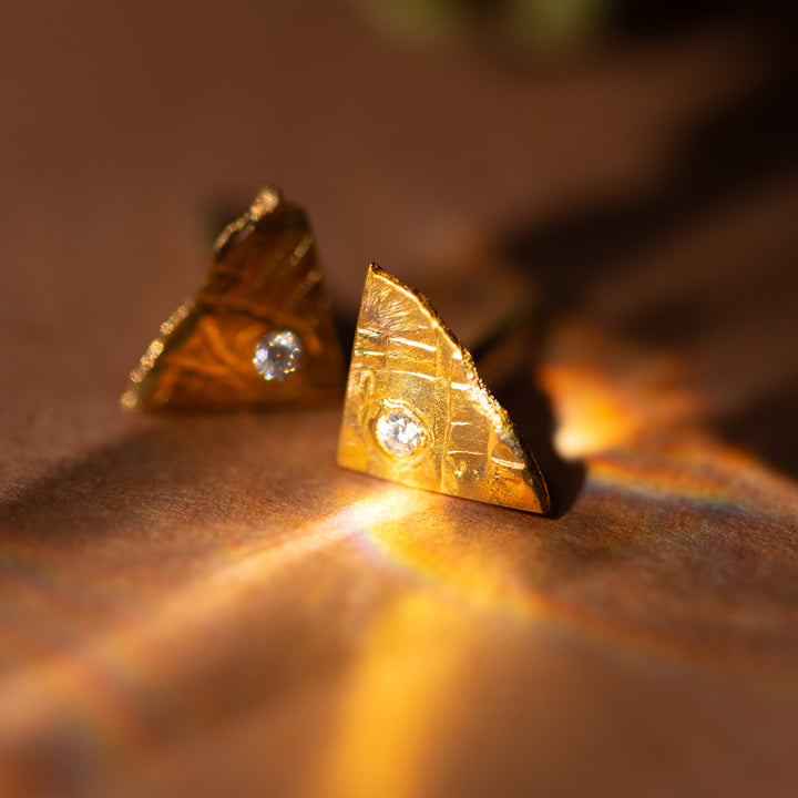 Phoebe 18 Karat Gelbgold Brillant Ohrstecker