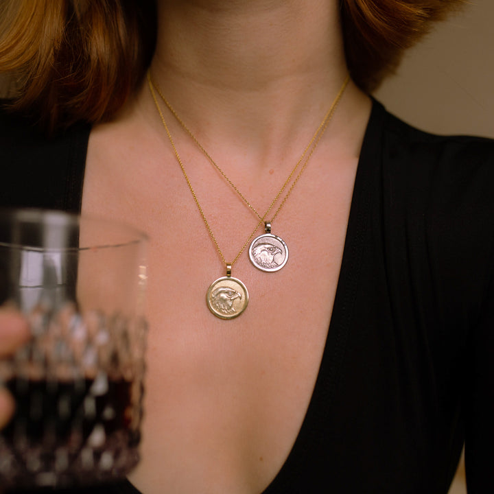 Falcon 14 Karat Weißgold Brillant Anhänger