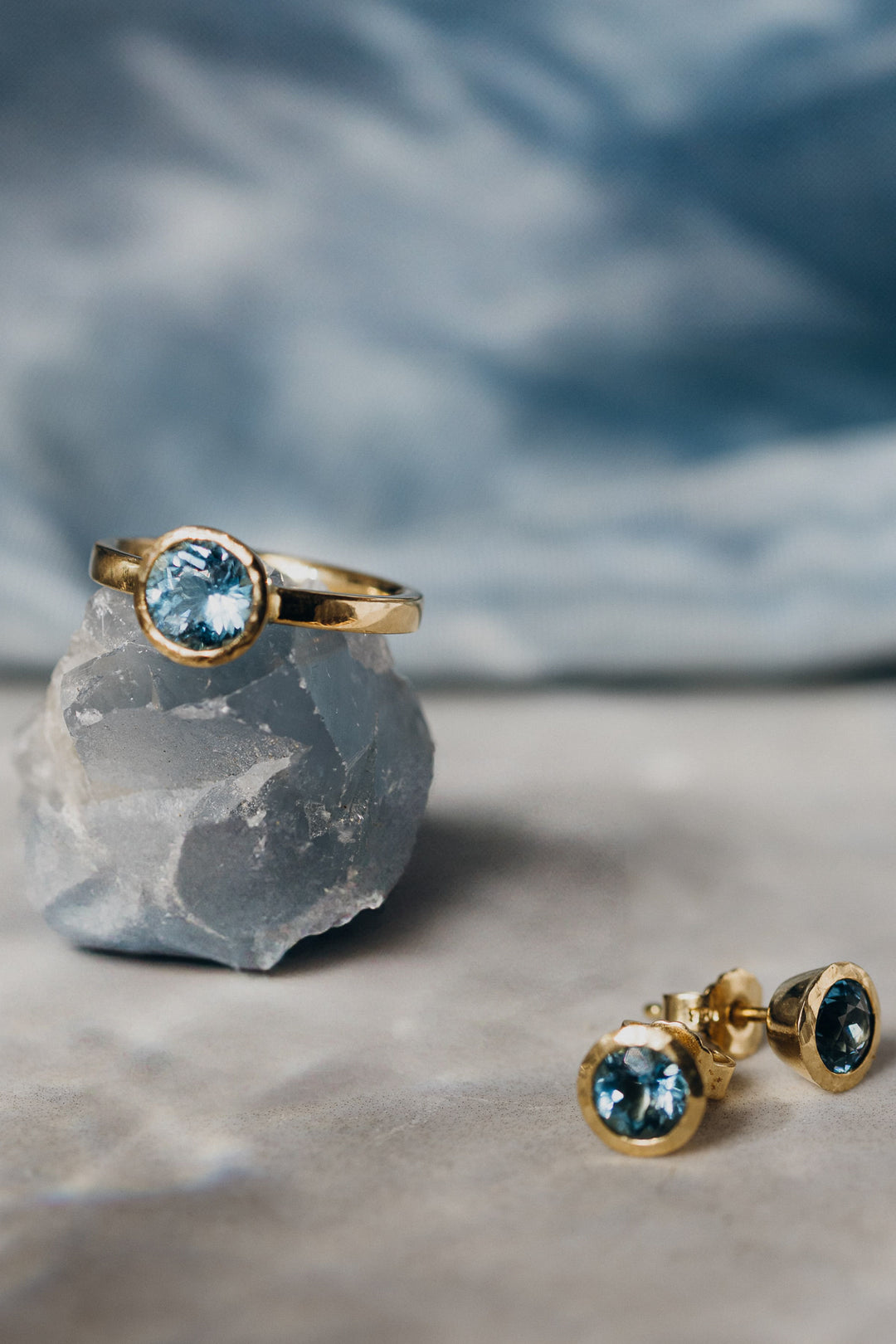 Rio 18 Karat Gelbgold Aquamarin Ring
