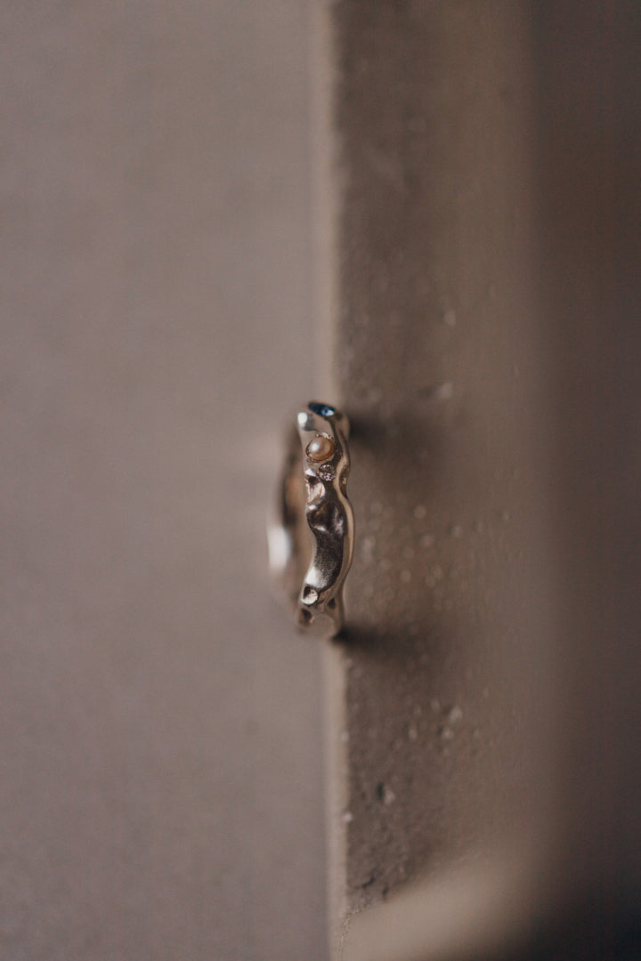 Mystery 925er Silber Saphir Ring